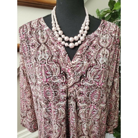 Croft&Barrow Women's Multicolor Top Dress 3X - Picture 3 of 12